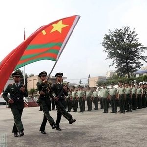 武警部隊(duì)軍旗，榮耀的象征與力量的體現(xiàn)，武警部隊(duì)軍旗，榮耀與力量的象征