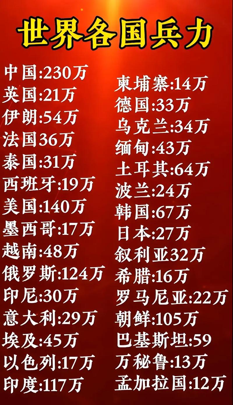 全球范圍內(nèi)兵力最多的國家，揭秘其背后的力量，全球最強兵力國家揭秘，探究背后力量之源