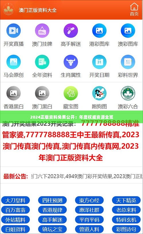 2024正版資料免費公開，獲取優(yōu)質(zhì)資源的全新途徑，優(yōu)質(zhì)資源獲取新途徑，2024正版資料免費公開