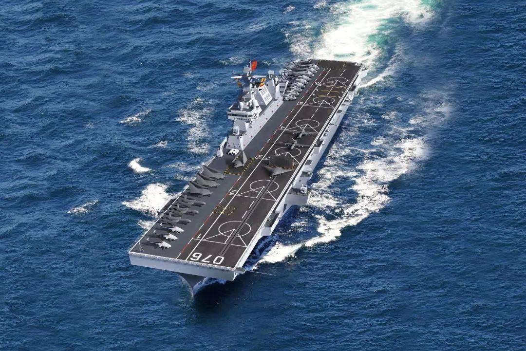 第二艘075正式命名，中國海軍兩棲攻擊艦邁入新時(shí)代，中國海軍第二艘075型兩棲攻擊艦正式命名，邁入新時(shí)代